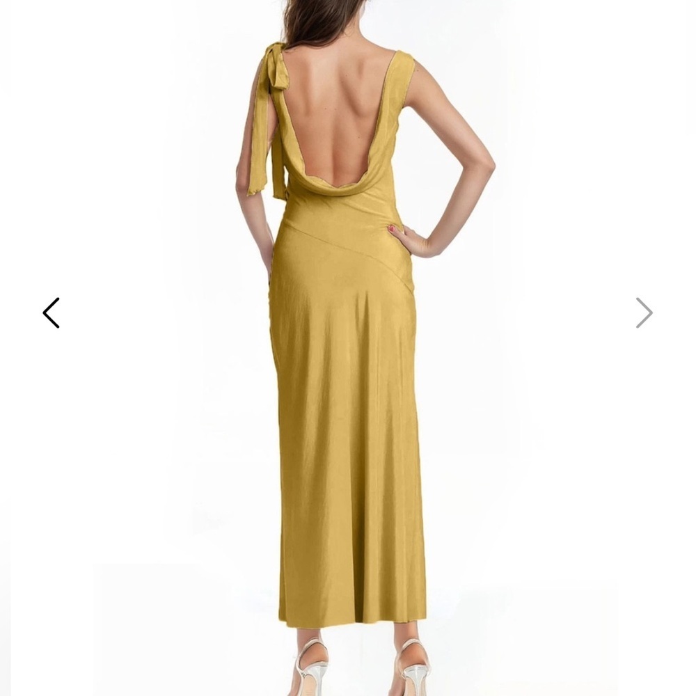 Jewel by Badgley Mischka Harper Boat Neck Draped Gown NWOT - Picture 3 of 14